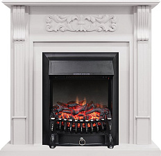 Royal Flame Venice с очагом Fobos FX Black фактурный белый