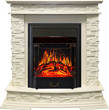 Royal Flame Luzern с очагом Majestic FX Black слоновая кость