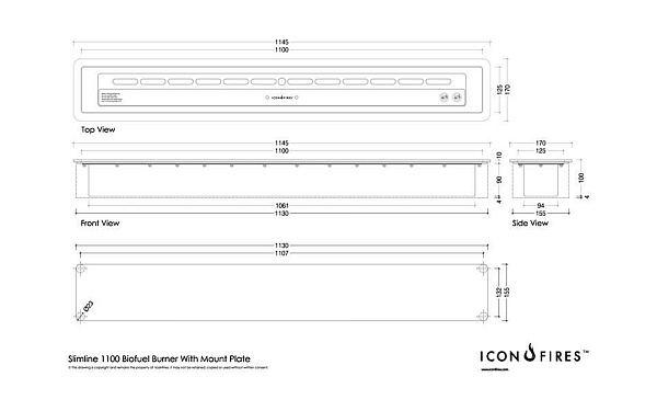 ICON FIRES Slimline 1100mm_3