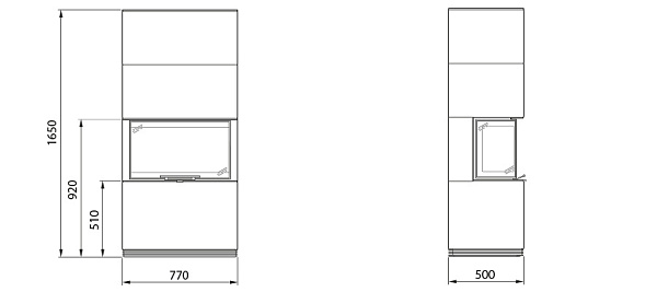 Топки с облицовками Contura i51AN_2